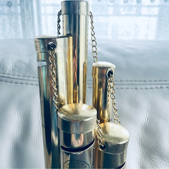 TUBE COINS METAL ART DECOR GOLD TONE COLOR SAVE COINS ART - Picture 8 of 12